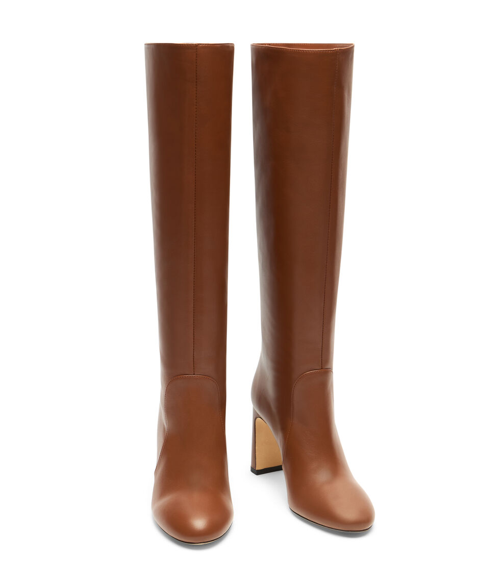 Stuart Weitzman BABETTE TUBO BOOT 85 LUXE SADDLE SL545DSNXW6