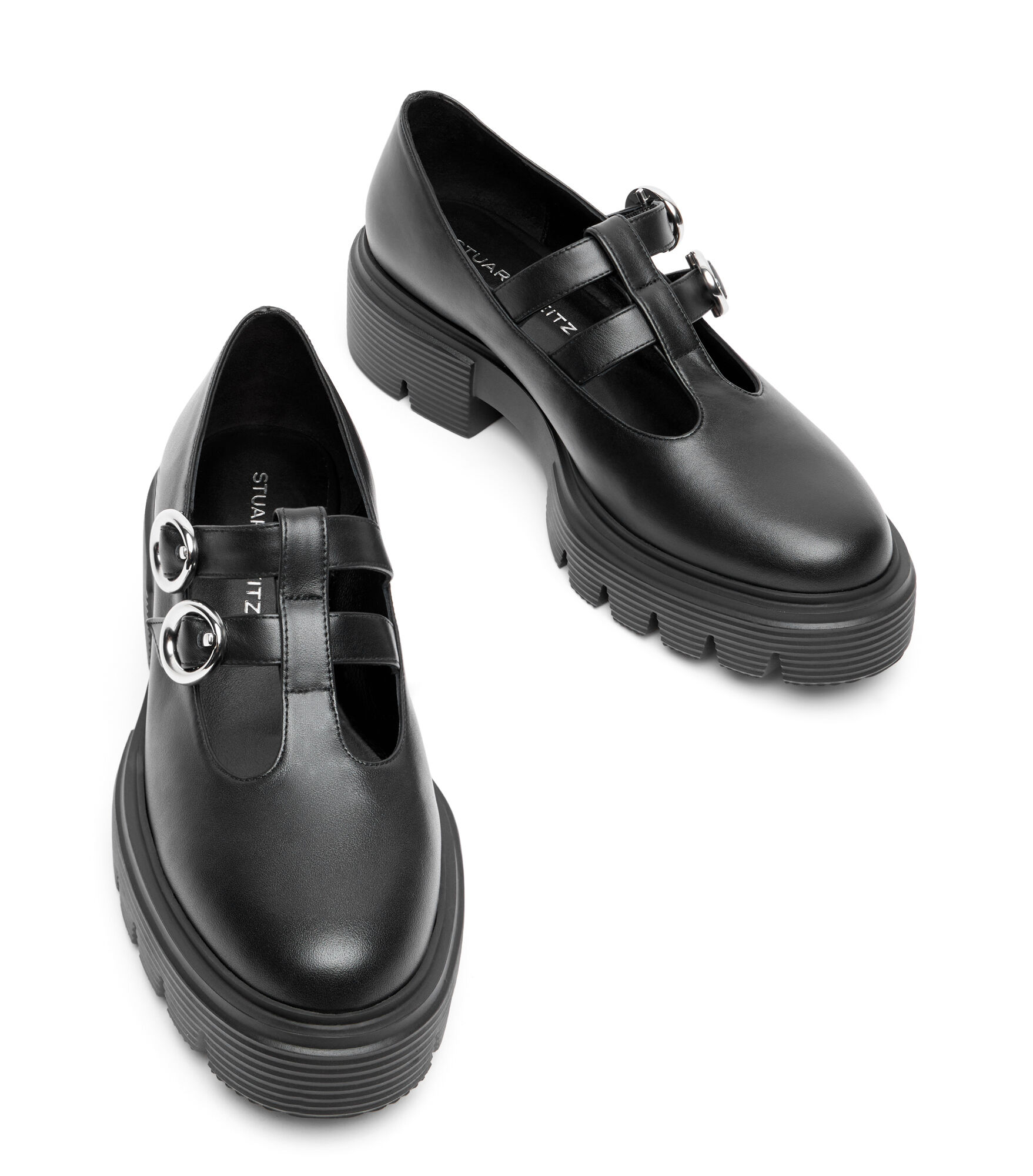 NOLITA BUCKLE MARY JANE in BLACK for Women | Stuart Weitzman®