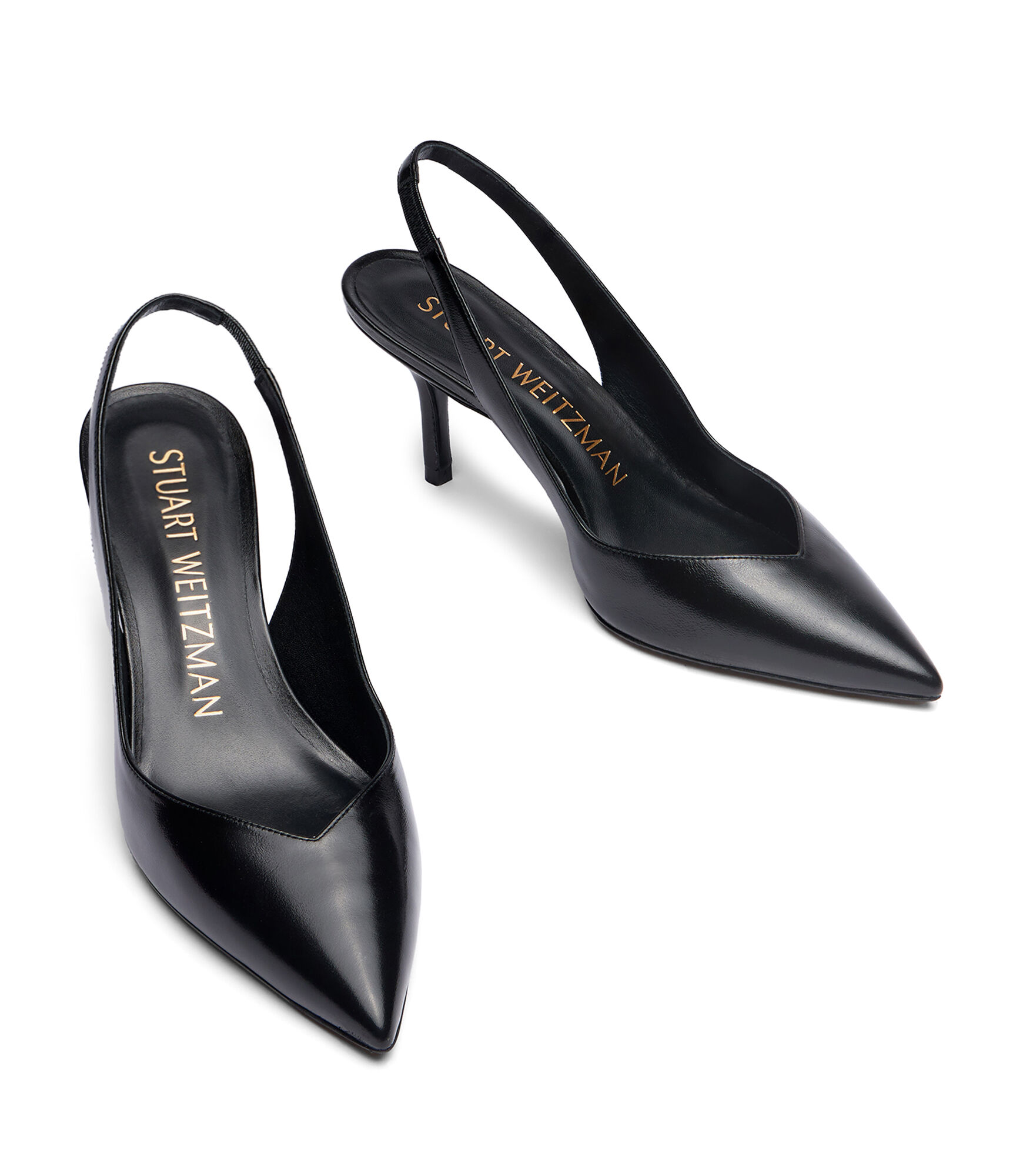 EVA 75 SLINGBACK in BLACK for Women | Stuart Weitzman®