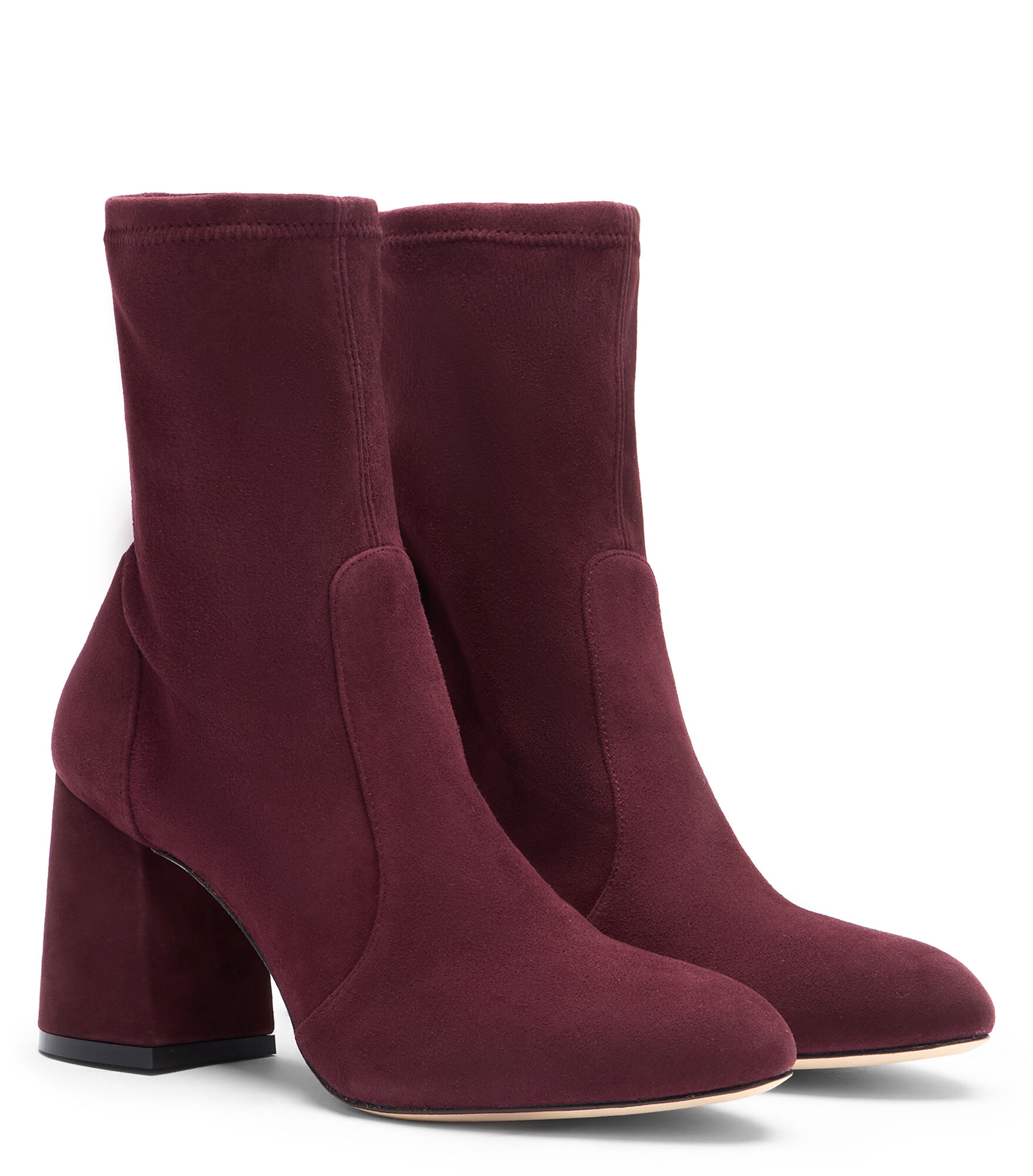 FLAREBLOCK 85 STRETCH BOOTIE in ROSEWOOD for Women Stuart Weitzman UK