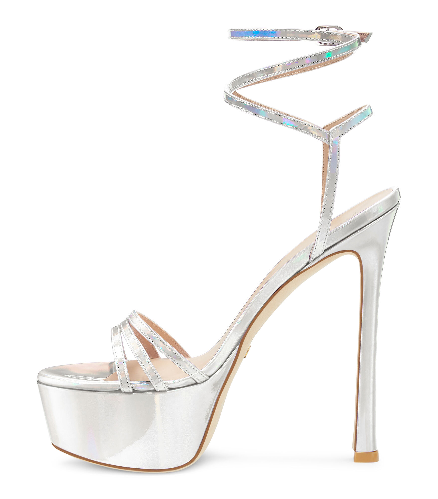 Stuart weitzman silver platform sandals new arrivals