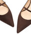 Stuart Weitzman EMILIA MARY JANE FLAT WALNUT SG877SUEWAL