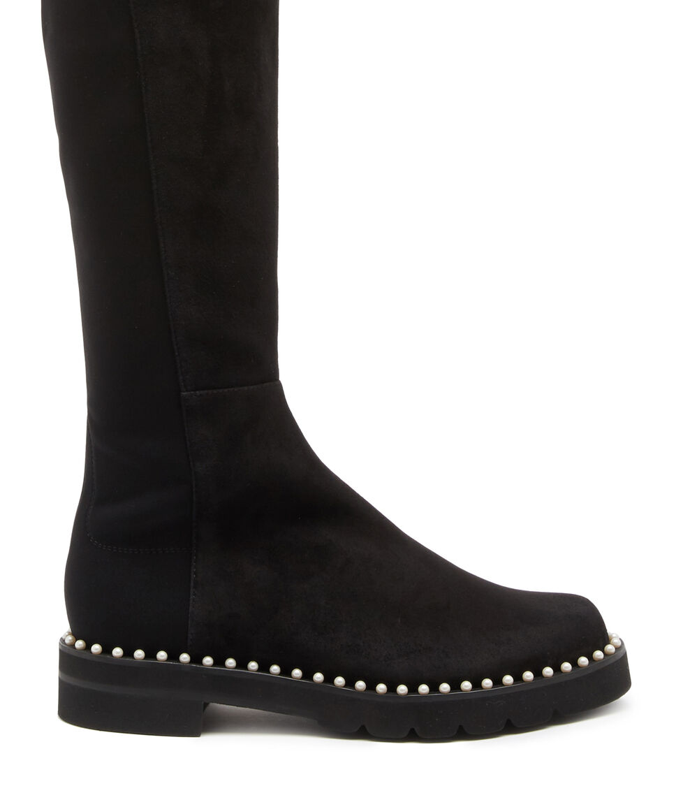 Stuart Weitzman 5050 LIFT PEARL BLACK S6729SRGBLK