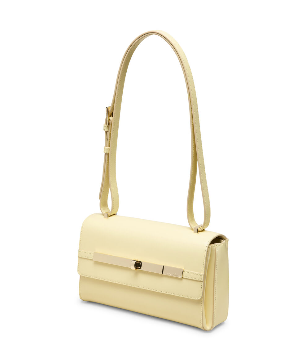 Stuart Weitzman POSH SHOULDER BAG Stuart Weitzman POSH SHOULDER BAG LEMON CHIFFON SK247SOXUV6