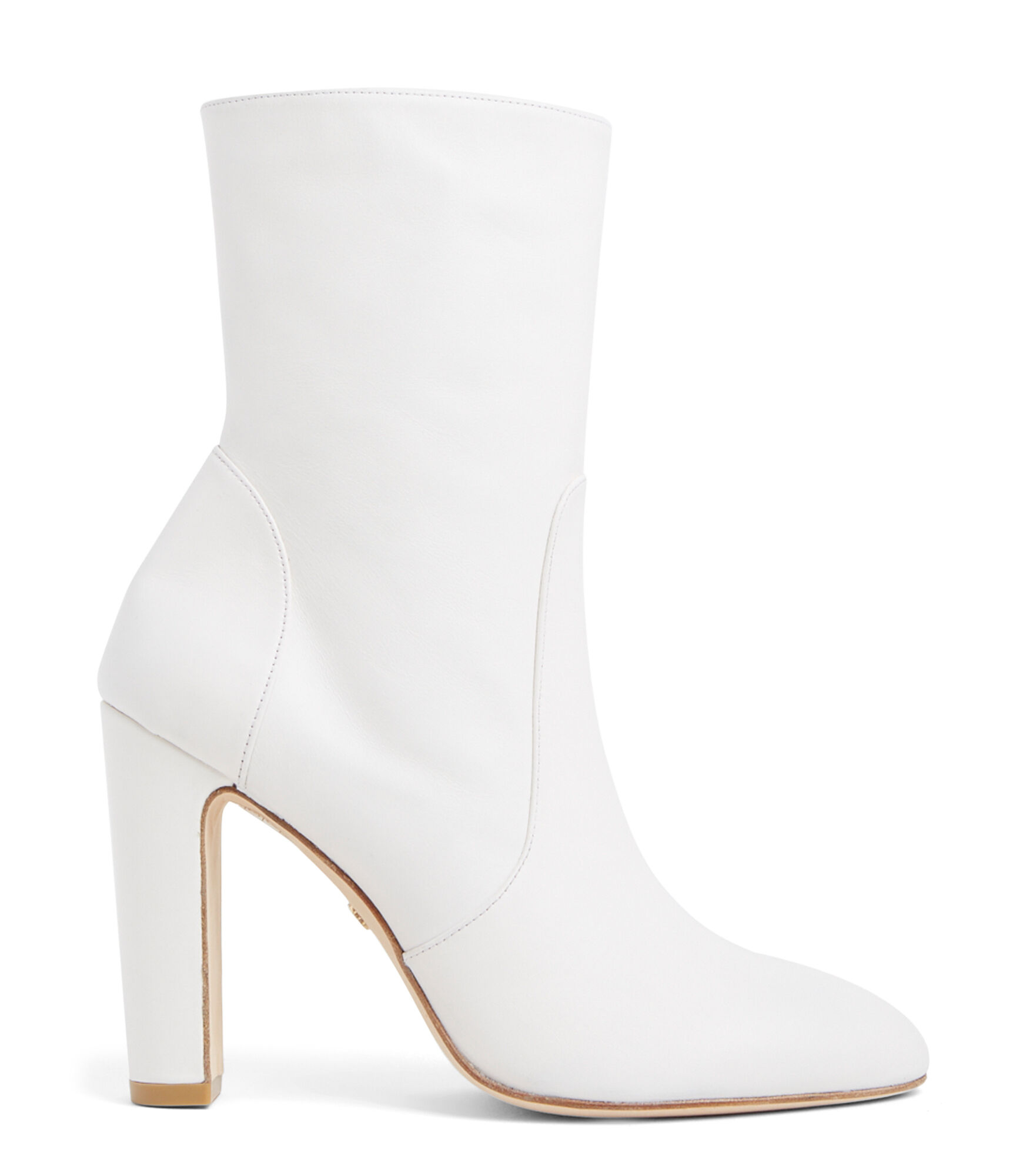 VIDA 100 ZIP BOOTIE in CREAM for Women Stuart Weitzman
