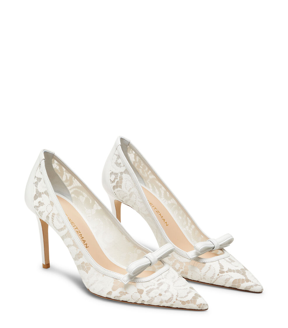 Stuart Weitzman STUART FELICITY 85 PUMP BLANC SK148GADWHT