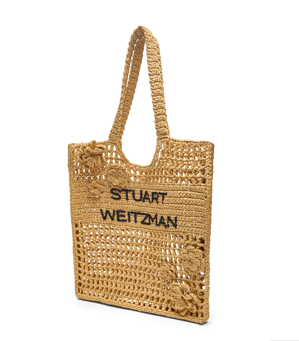 Stuart Weitzman WOVEN MAGNOLIA TOTE NATURAL SK953WOFNAT