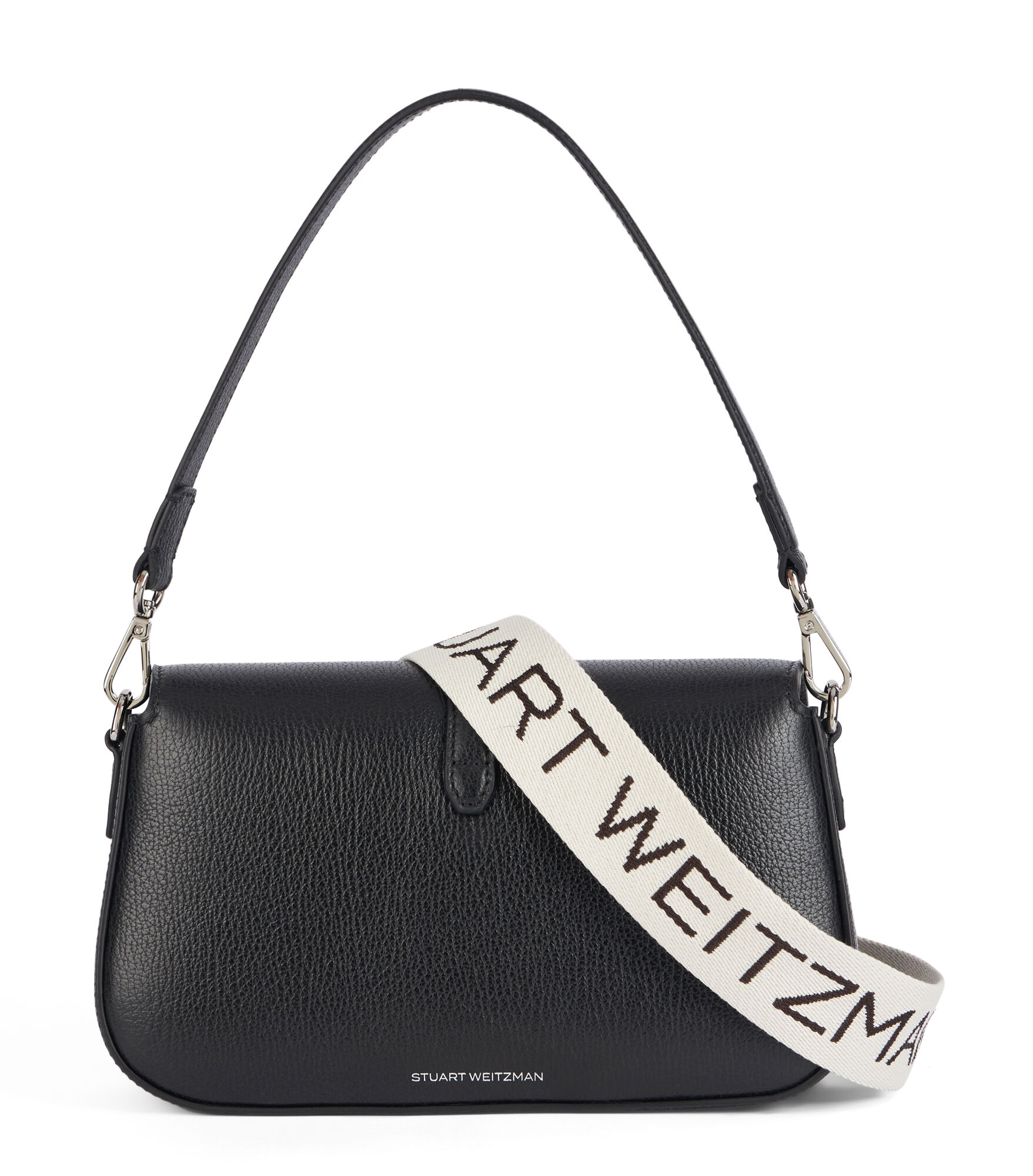 MILAN SHOULDER BAG in BLACK for Women | Stuart Weitzman®