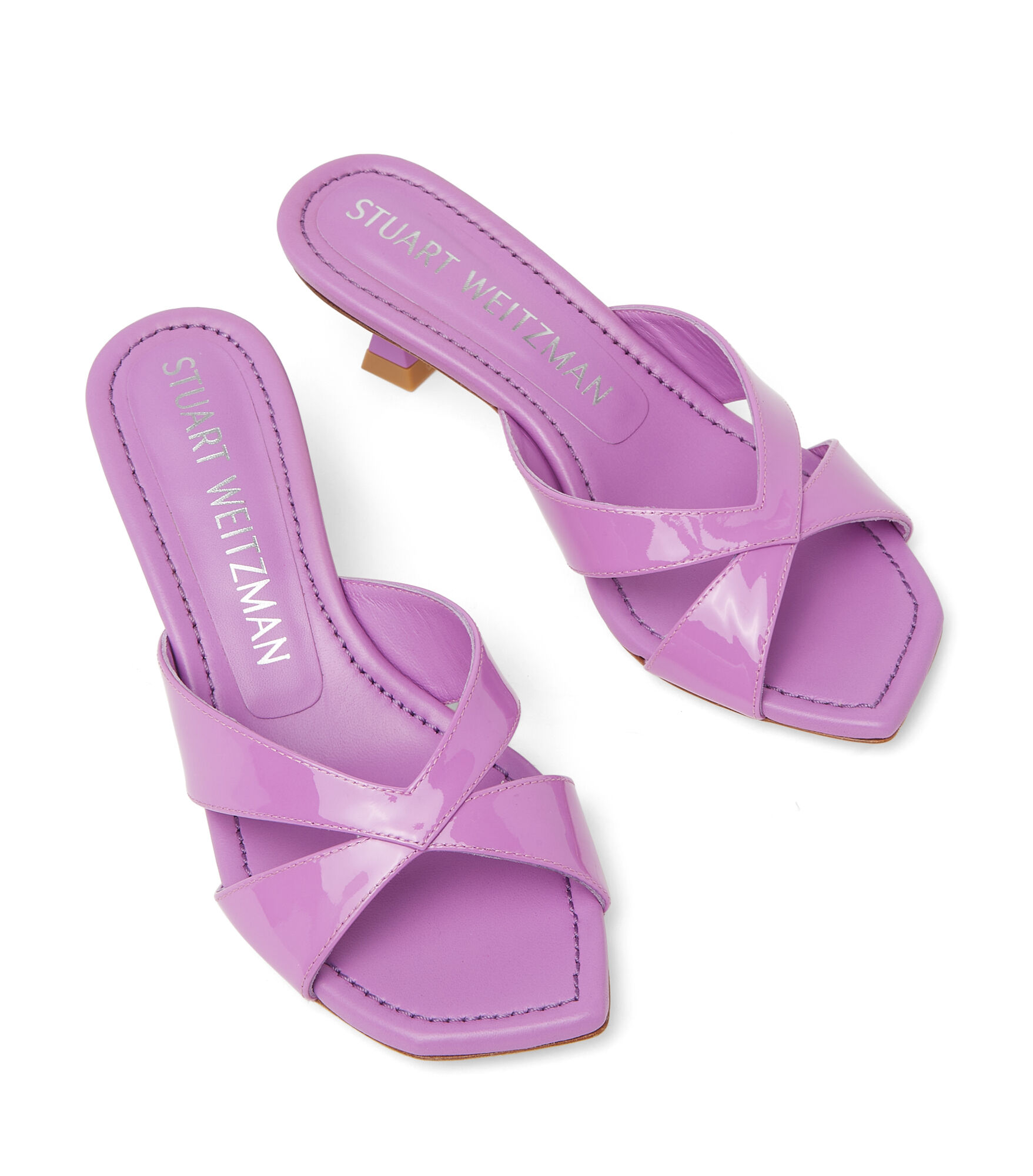 MIAMI XCURVE 50 SLIDE in LILAC for Women | Stuart Weitzman®