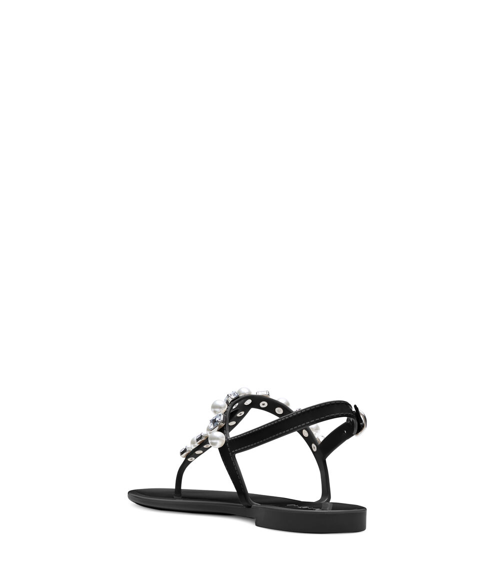 Stuart Weitzman GOLDIE CRYSTAL JELLY BLACK SA090SEMBLK