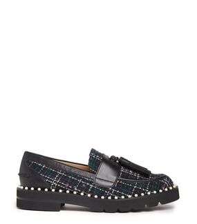 Stuart Weitzman MILA LIFT PEARL LOAFER NOIR S5839TAABLK