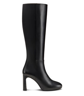 Stuart Weitzman BABETTE PLATFORM ZIP BOOT BLACK SN000DEKBLK