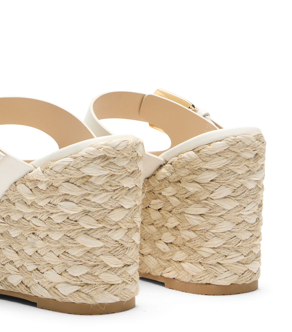 Stuart Weitzman SAI ESPADRILLE WEDGE CREAM SN516SMOCRM