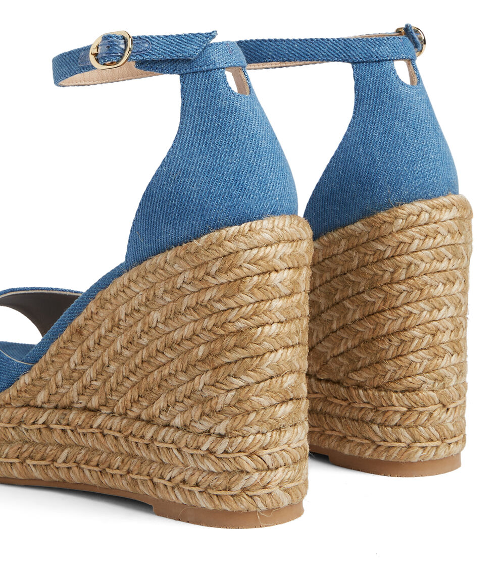 Stuart Weitzman NUDISTCURVE ESPADRILLE WEDGE WASHED SE414VDMS9N