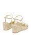 Stuart Weitzman DAYNA ESPADRILLE WEDGE LIGHT GOLD/NATURAL SK994LQJVLW