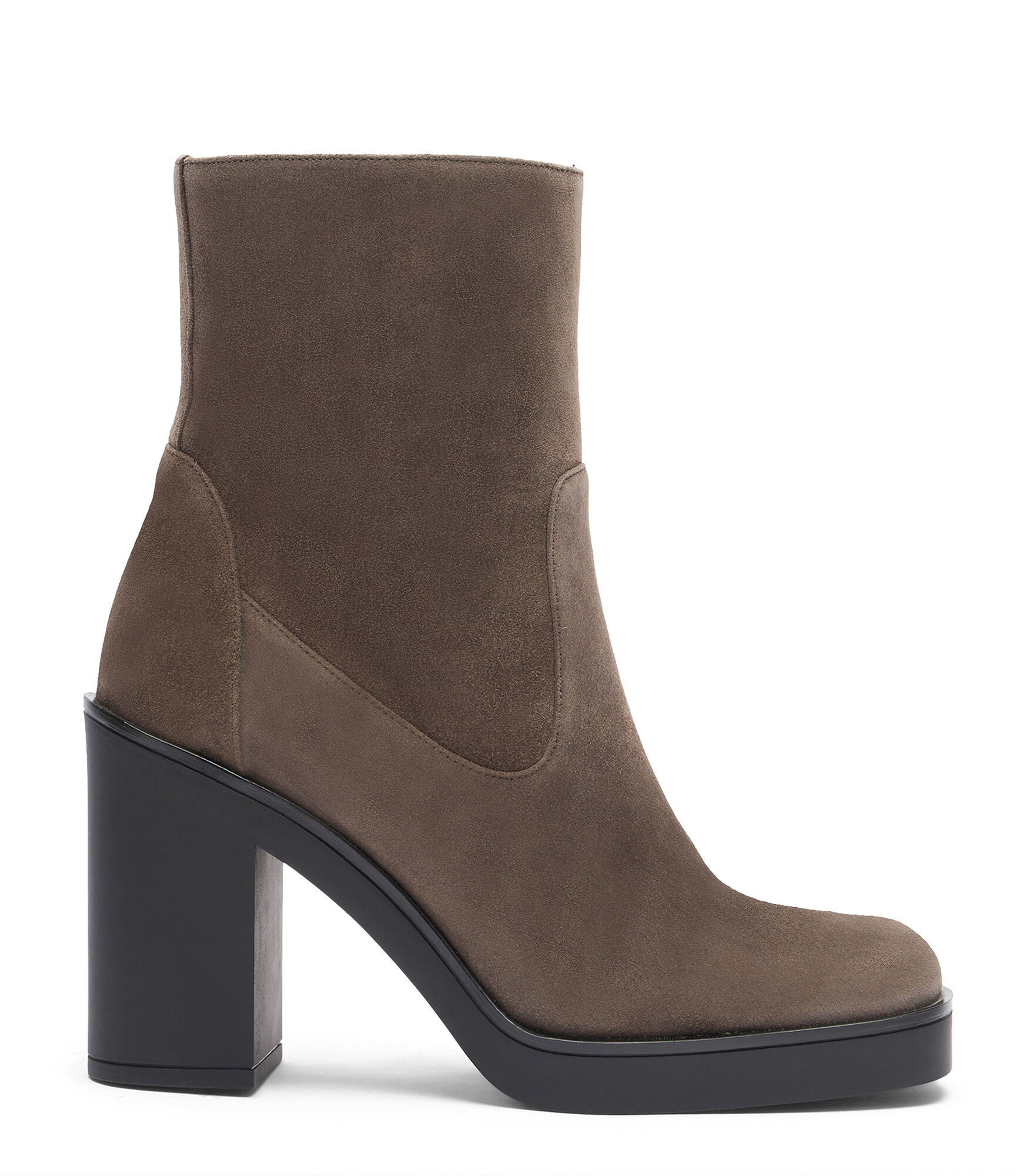 Charcoal grey booties shop