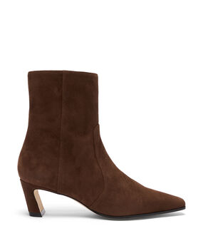 Stuart Weitzman STASSI ZIP BOOTIE 50 CIGAR SM498SUEA59