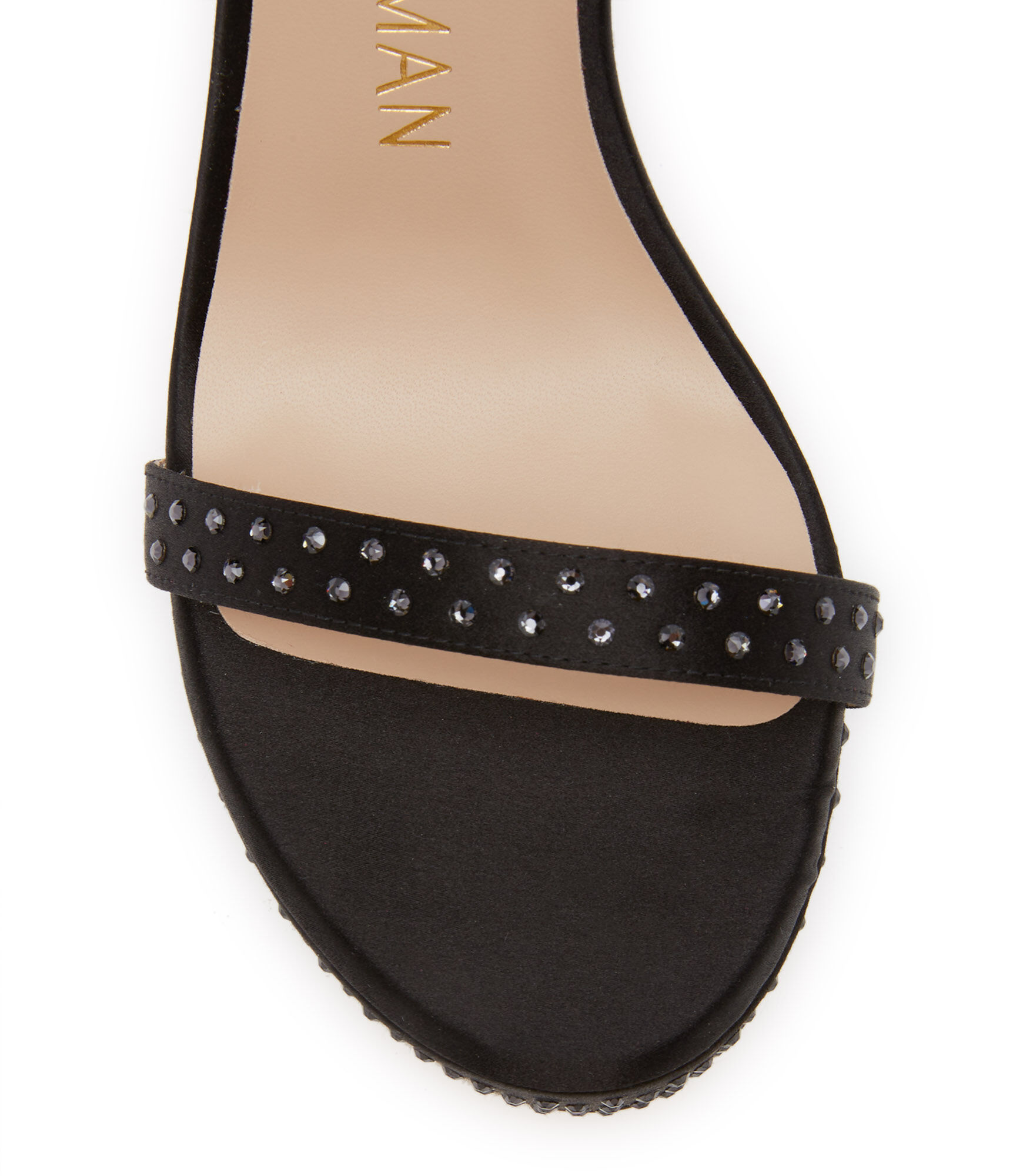 新品【Stuart Weitzman】黒ストラップサンダル34.5/21.5
