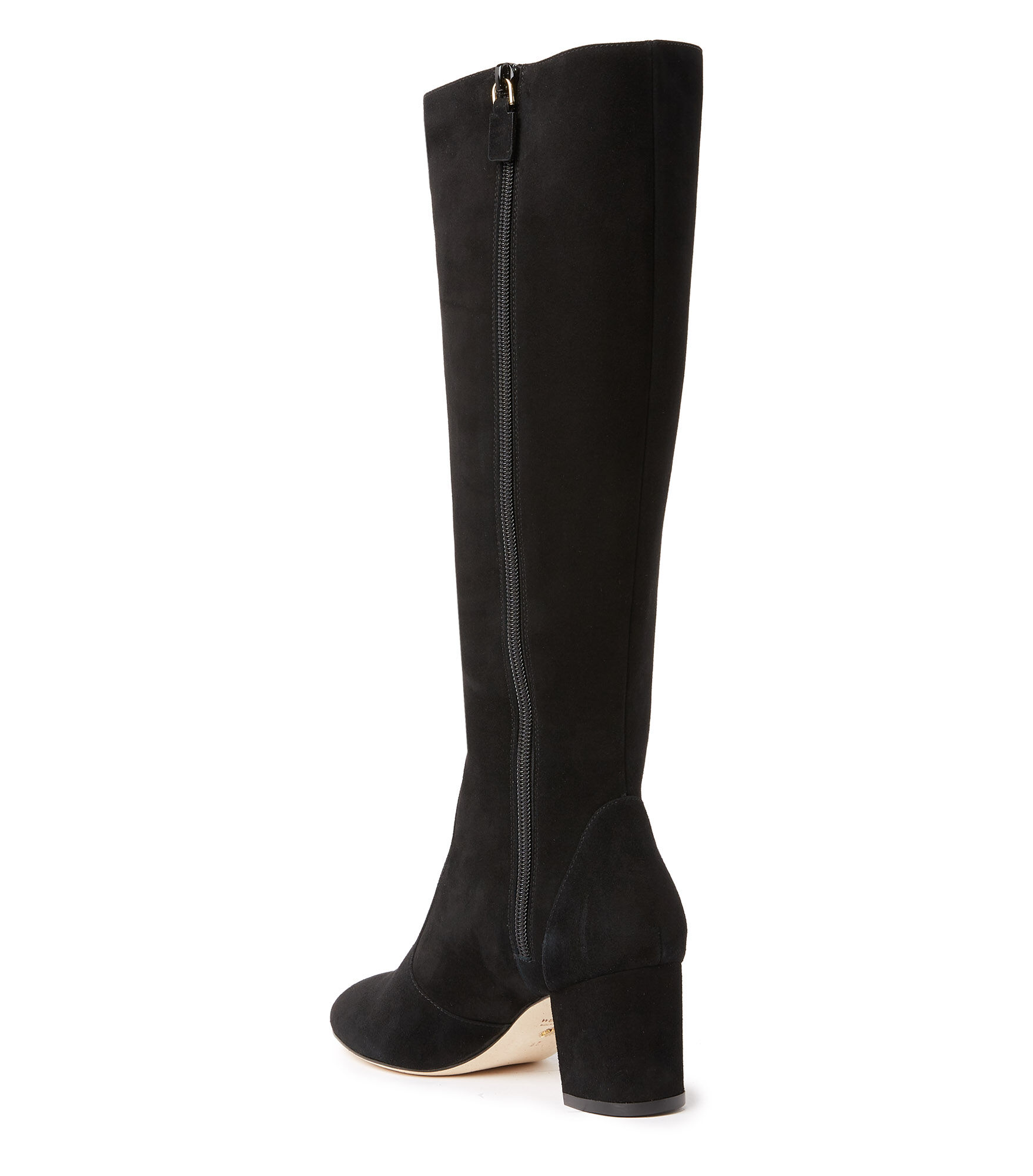 YULIANA 60 KNEE HIGH ZIP BOOT in BLACK for Women Stuart Weitzman