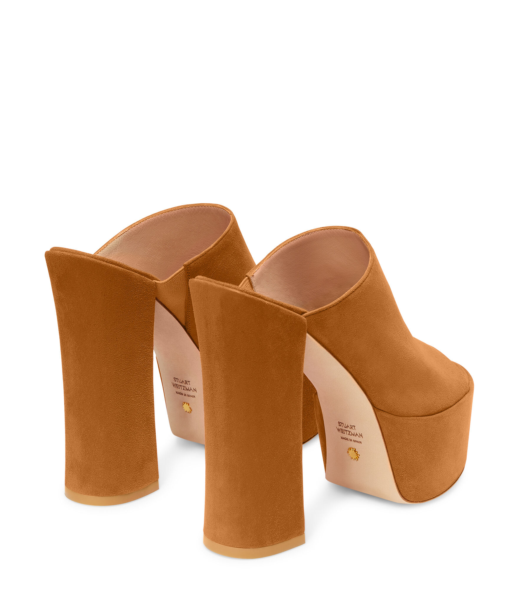 Stuart weitzman cheap suede mules