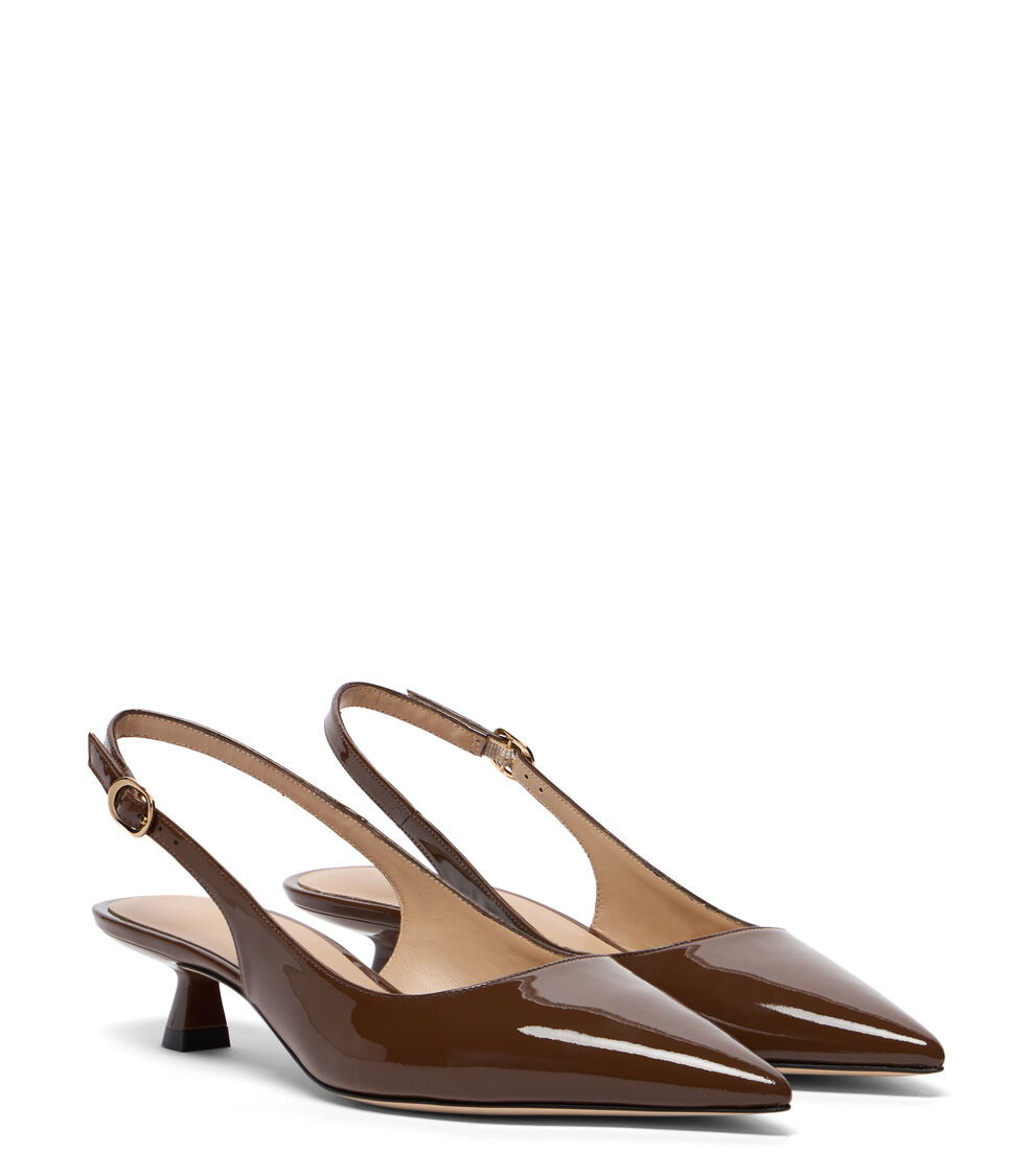 Stuart Weitzman STUART SCULPT SLINGBACK 35 WALNUT SL435PATWAL
