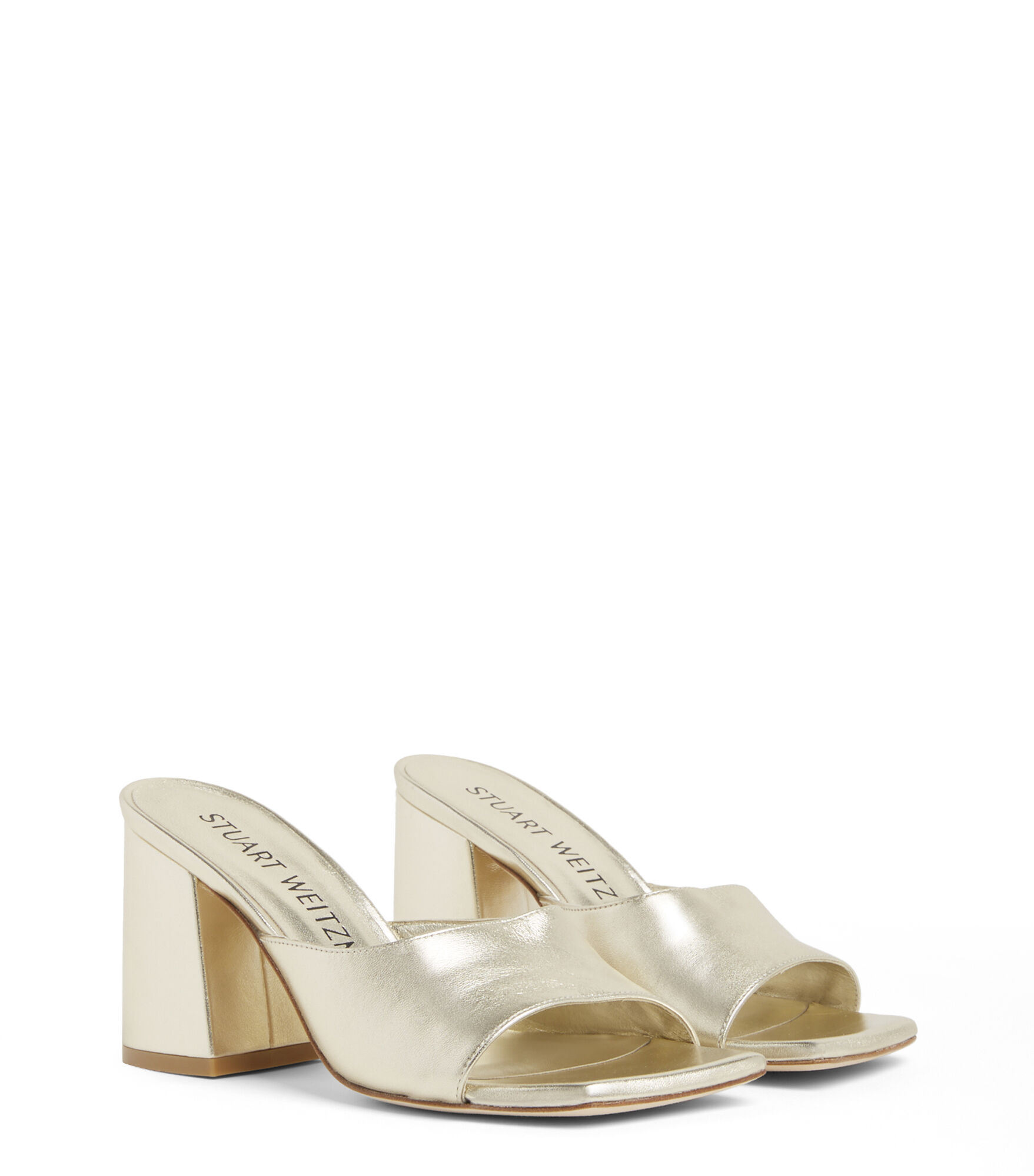 Stuart weitzman gold wedges hot sale