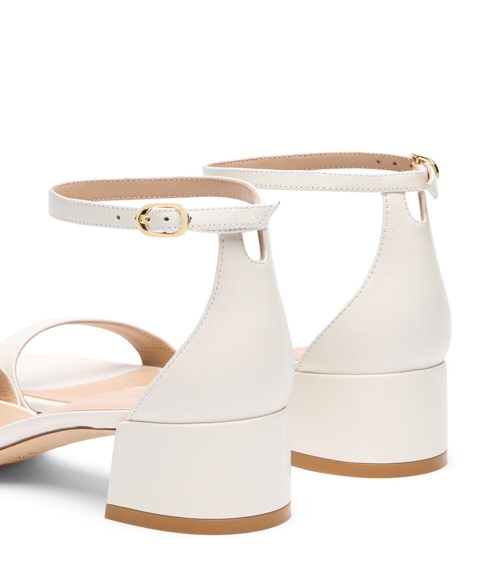 Stuart Weitzman NUDIST BLOCK 35 CREAM SK859SMOCRM