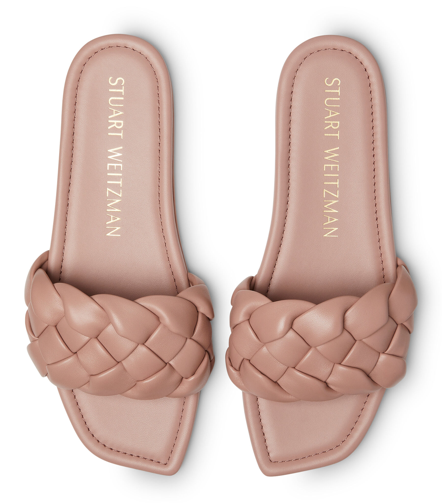 BRAIDA FLAT SLIDE in CLAY for Women | Stuart Weitzman®