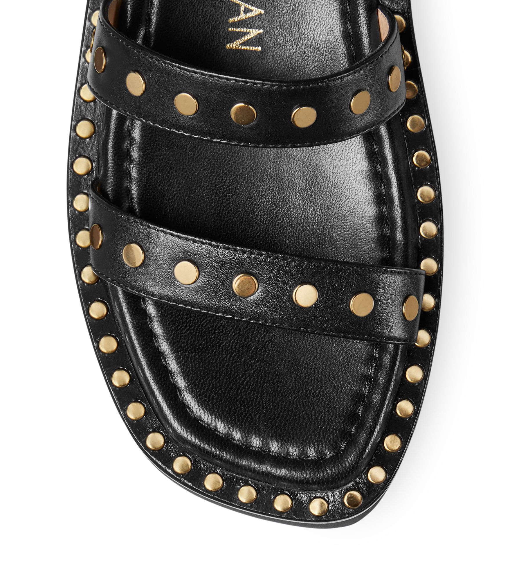 GALA LIFT STUDS SANDAL in BLACK for Women Stuart Weitzman
