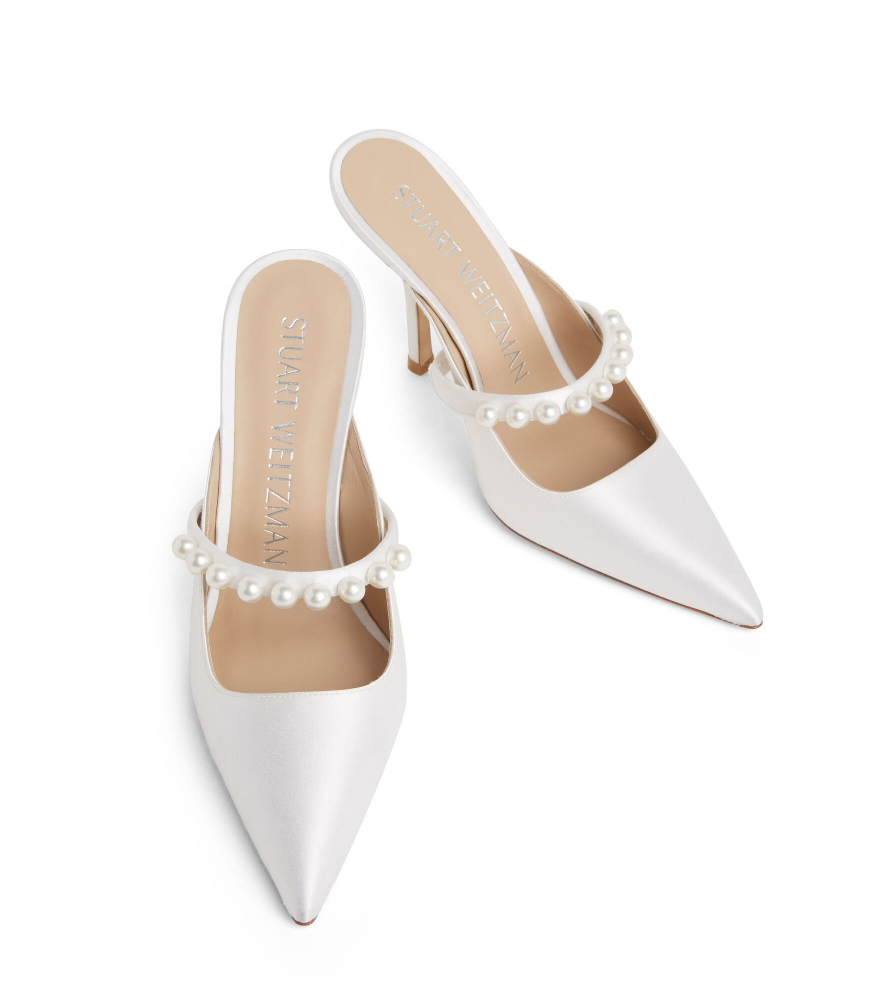 GOLDIE 100 MULE in WHITE for Women Stuart Weitzman UK