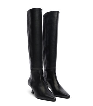 5050 VINNIE BOOT 50 in BLACK for Women | Stuart Weitzman® display picture 1