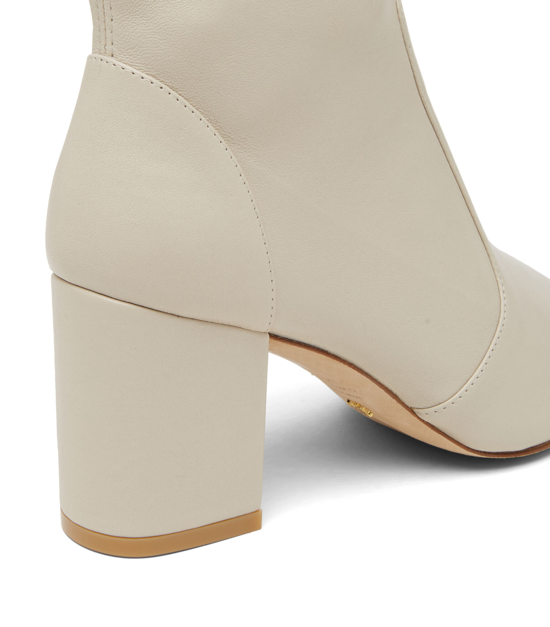 STUART 75 BLOCK STRETCH BOOTIE in OAT for Women Stuart Weitzman UK