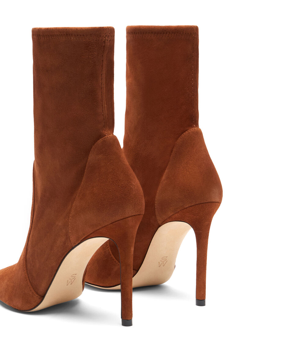 Stuart Weitzman STUART POWER BOOTIE 100 LUXE SADDLE SJ975SUSXW6