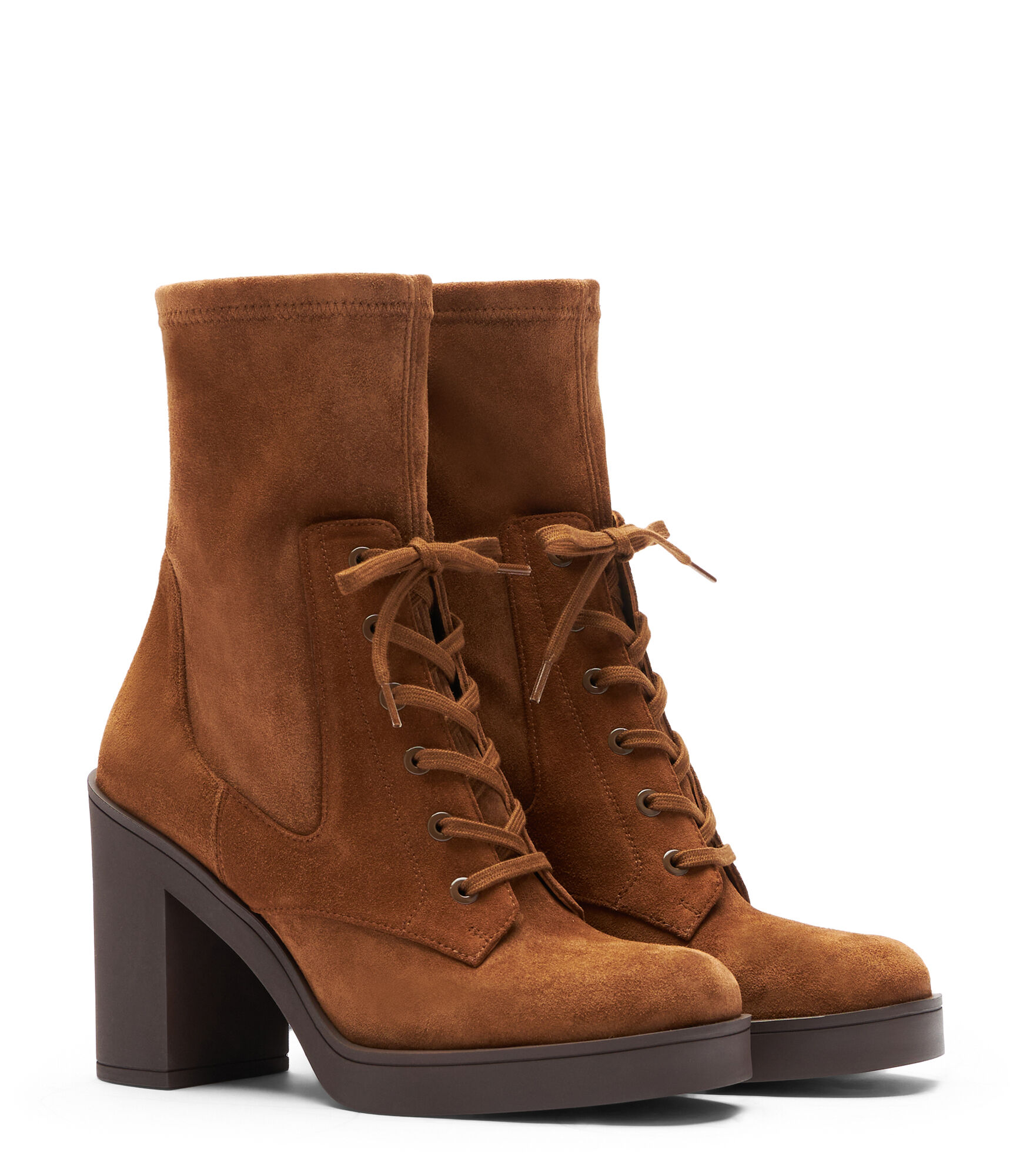 EVERITT 80 BOOTIE in COFFEE TONAL for Women Stuart Weitzman
