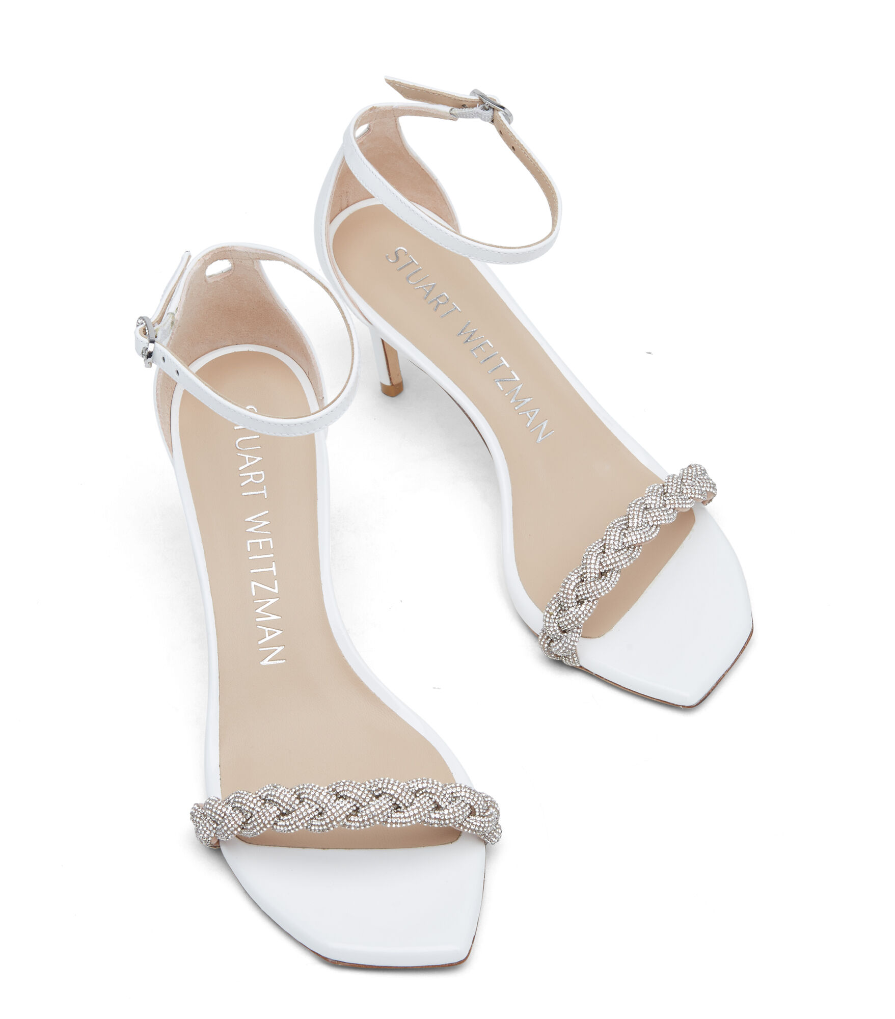 Stuart weitzman sandals white hot sale