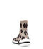 Stuart Weitzman SW-612 LEOPARD SOCK BOOTIE TAN SWLESOBOLESTAN