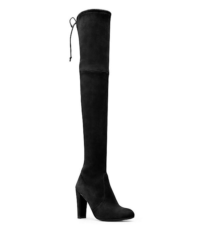 stuart weitzman highland black leather
