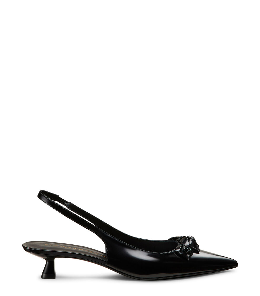 Stuart Weitzman ROSIE 35 SLINGBACK NEGRO SK161DRZBLK