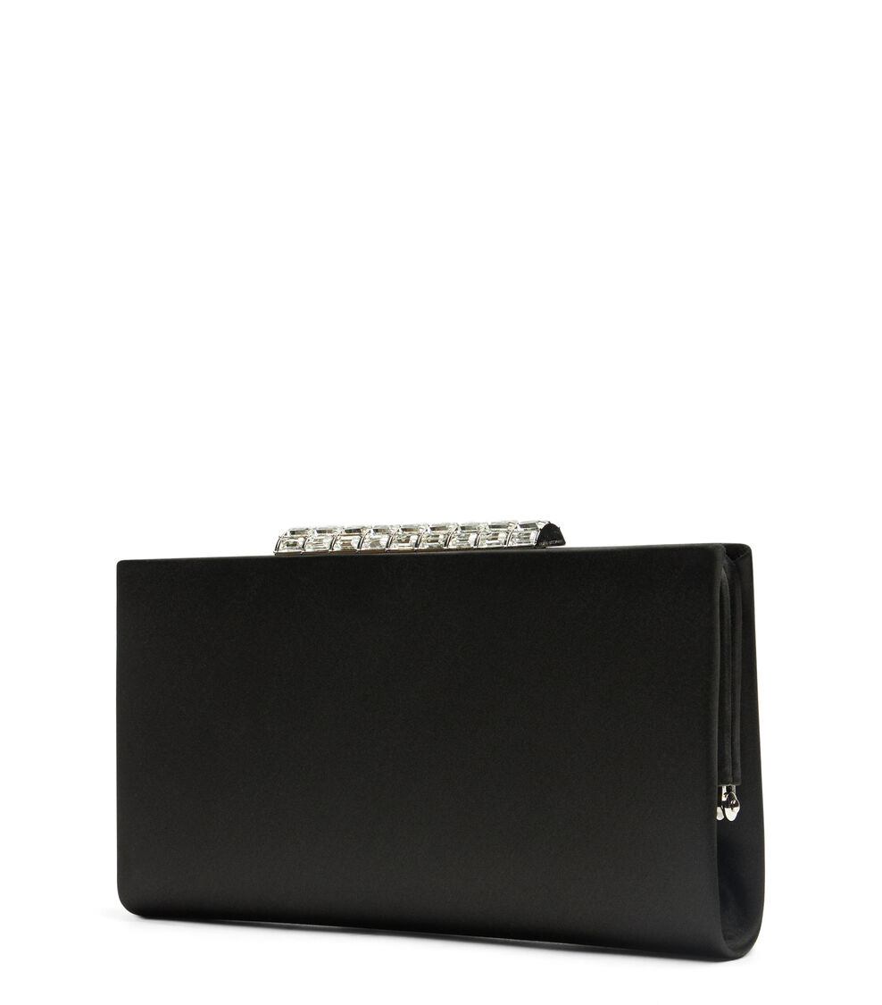 Stuart Weitzman THE VIP CRYSTAL CLUTCH Stuart Weitzman THE VIP CRYSTAL CLUTCH BLACK SF649SANBLK