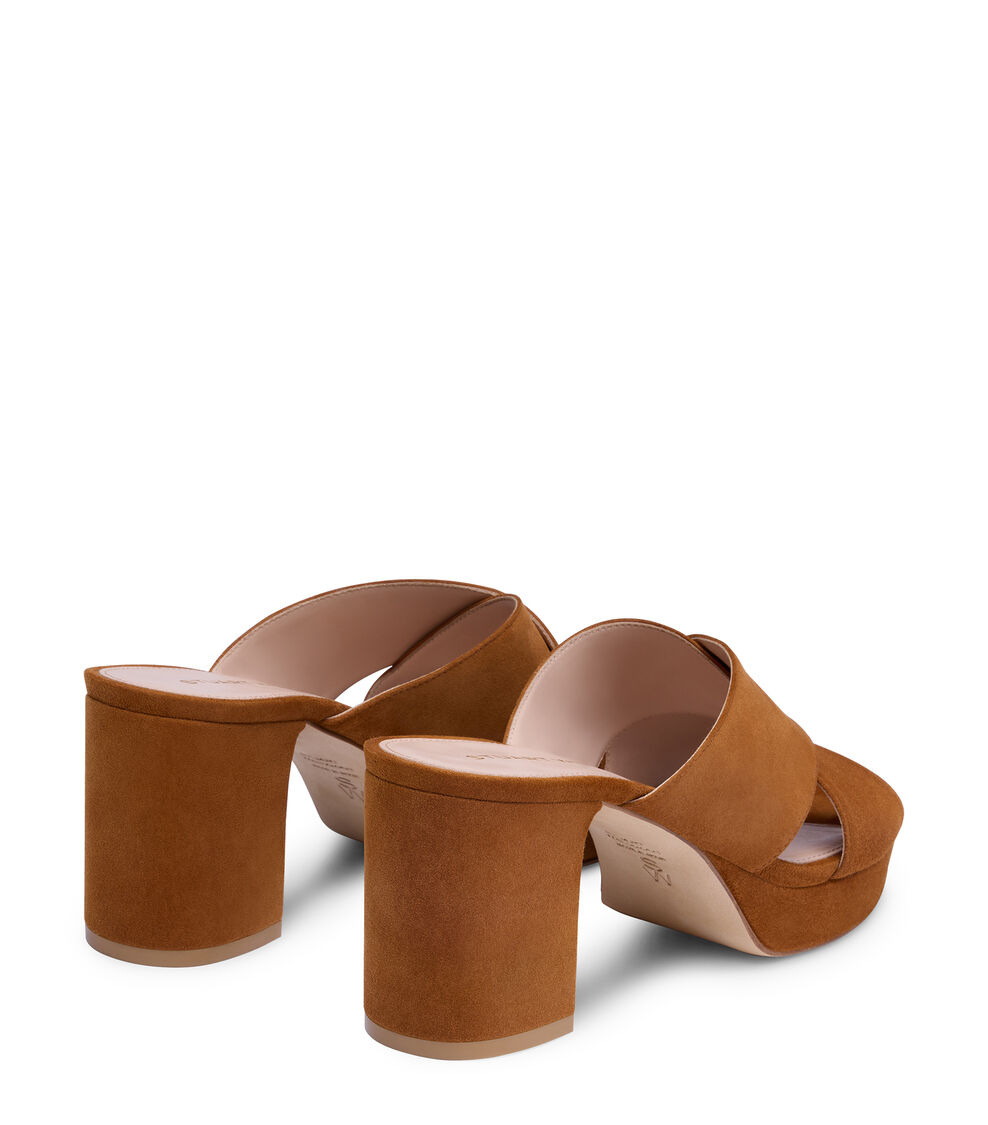 Stuart Weitzman SLIDE PLATFORM DAYNA MARRONE CHIARO SO214SUEYVY