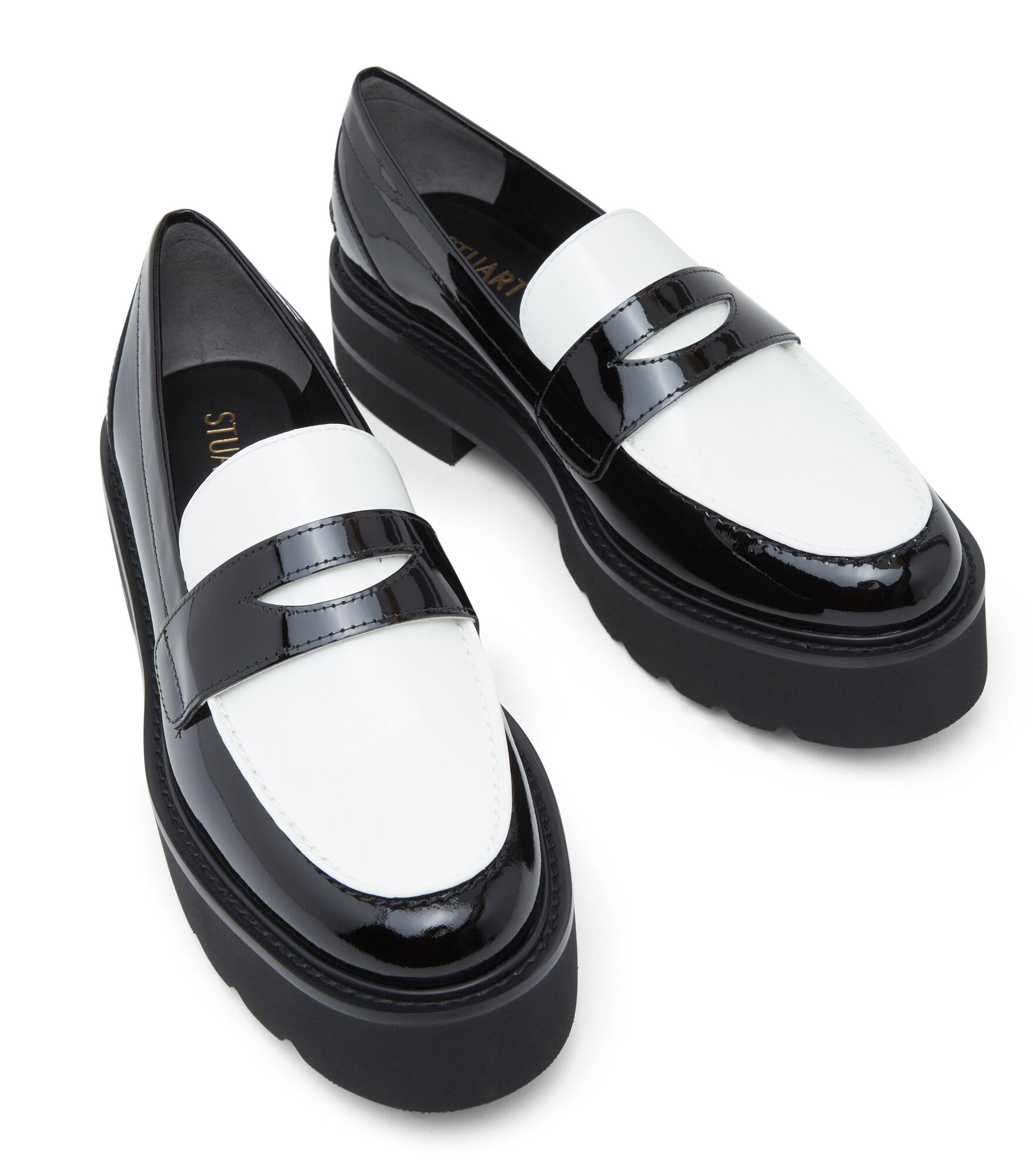 Stuart weitzman black loafers outlet