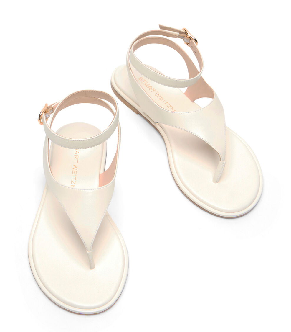 Stuart Weitzman MARLEY SANDAL CREAM SN654LARCRM