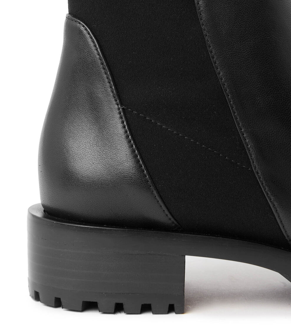 Stuart Weitzman 5050 KNEE-HI LUG BOOT BLACK SC718NSGBLK