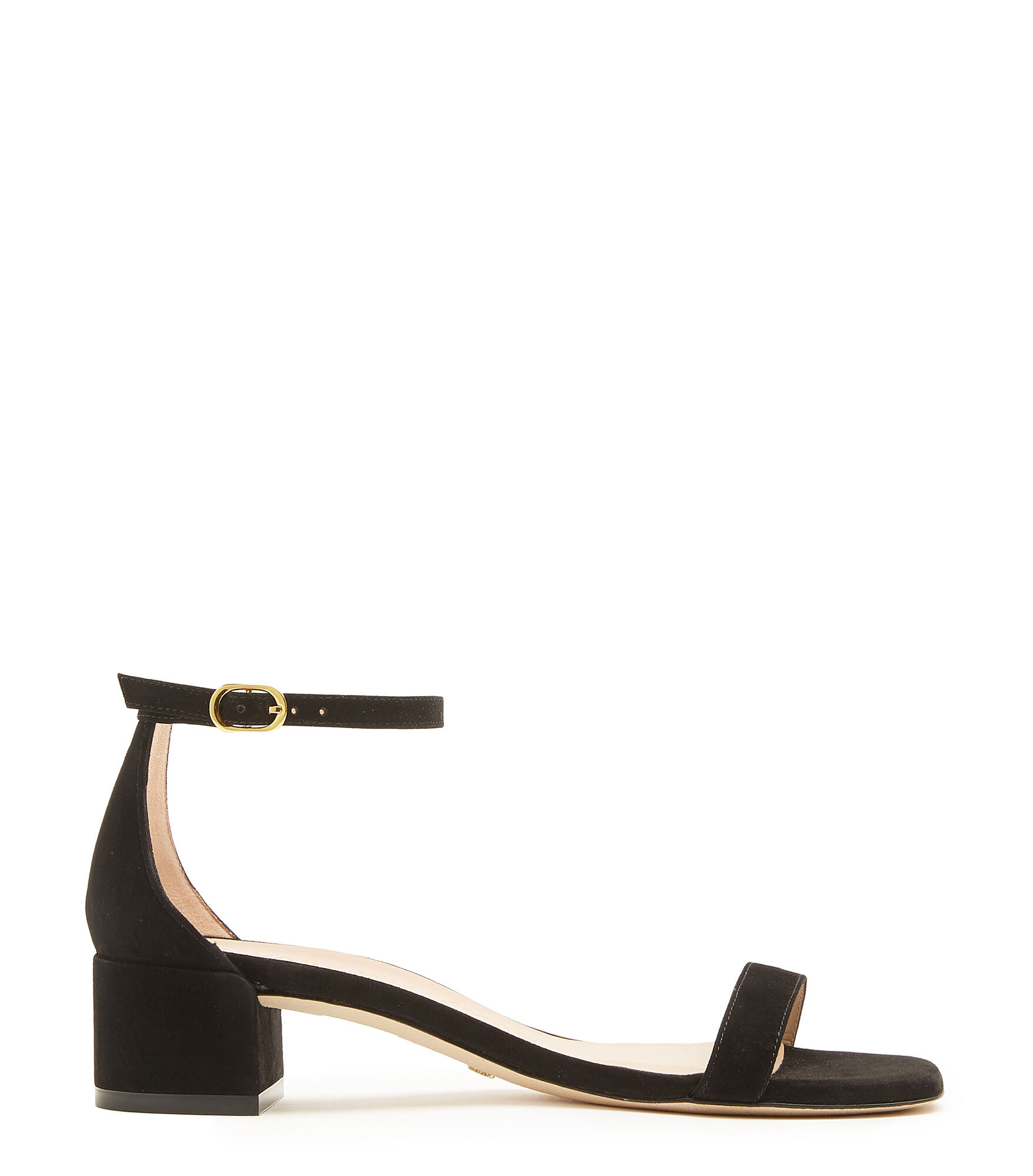 NUDISTCURVE 35 BLOCK SANDAL in NERO da Donna Stuart Weitzman