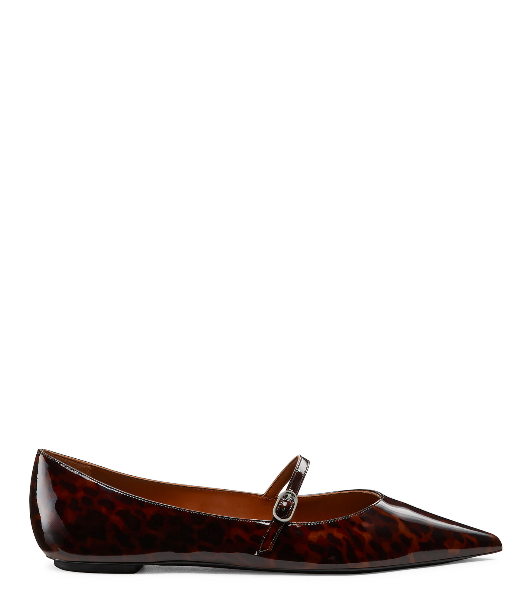 EMILIA MARY JANE FLAT, CHAUSSURES PLATES ET MOCASSINS, BRUN FONCÉ, GLOSS TORTOISE - Stuart Weitzman - Modalova