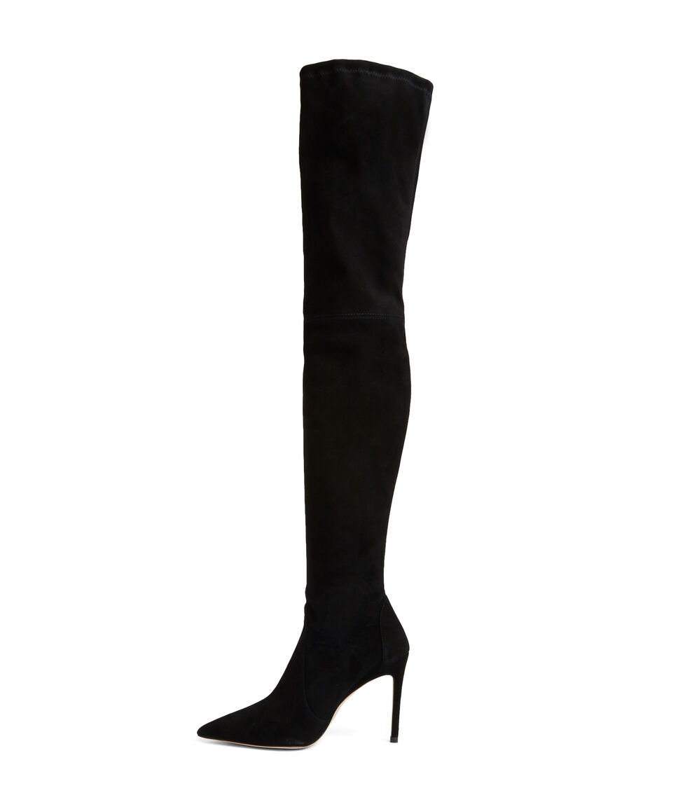 Stuart Weitzman ULTRASTUART 100 STRETCH BOOT BLACK SC295SUSBLK