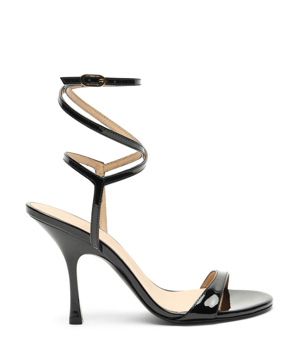 Stuart Weitzman NUDIST WRAP 100 BLACK SL466PATBLK