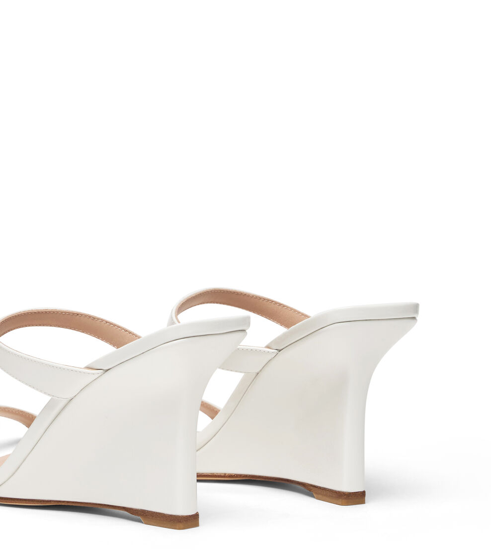 Stuart Weitzman VINNIE WEDGE SLIDE 85 BLANCO SN719PATYVG