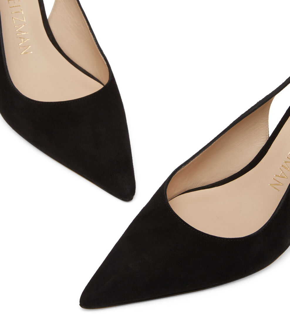 Stuart Weitzman STUART 75 SLINGBACK PUMP SCHWARZ SC424SUEBLK