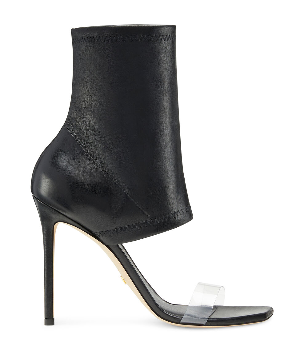 Stuart Weitzman FRONTROW STRETCH BOOTIE BLACK SE142TNPBCL